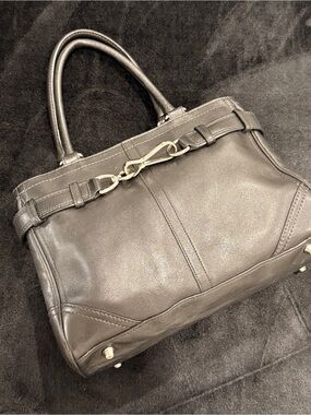 Coach 2006 Vintage Y2K Leather Belted Carryall Hampton Satchel